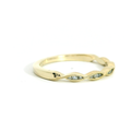 Diamond Band with Milgrain Detail