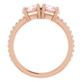 Accented Two-Stone Ring