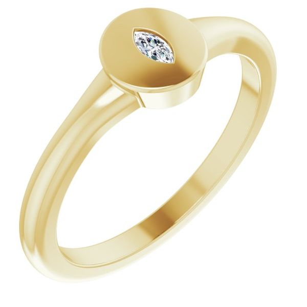 Solitaire Signet Ring