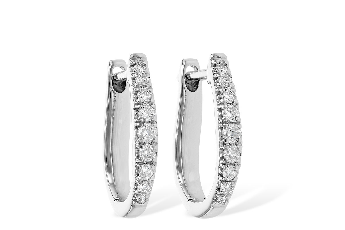 Diamond Hoop Earrings