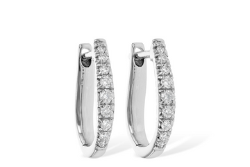 Diamond Hoop Earrings