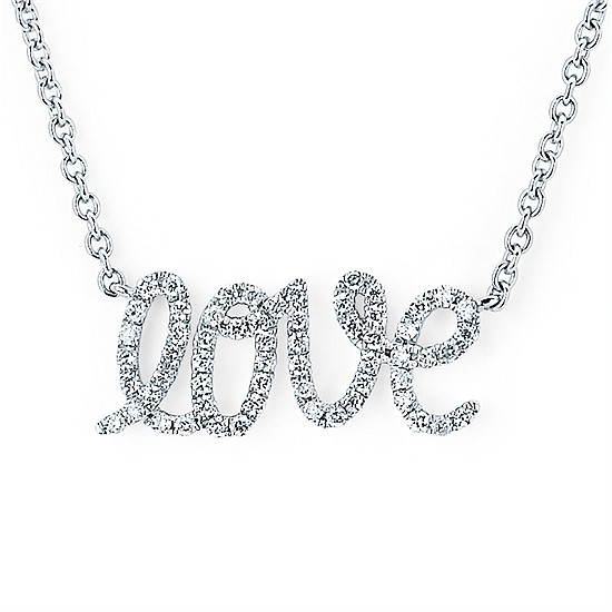 Love Diamond Pendant Necklace