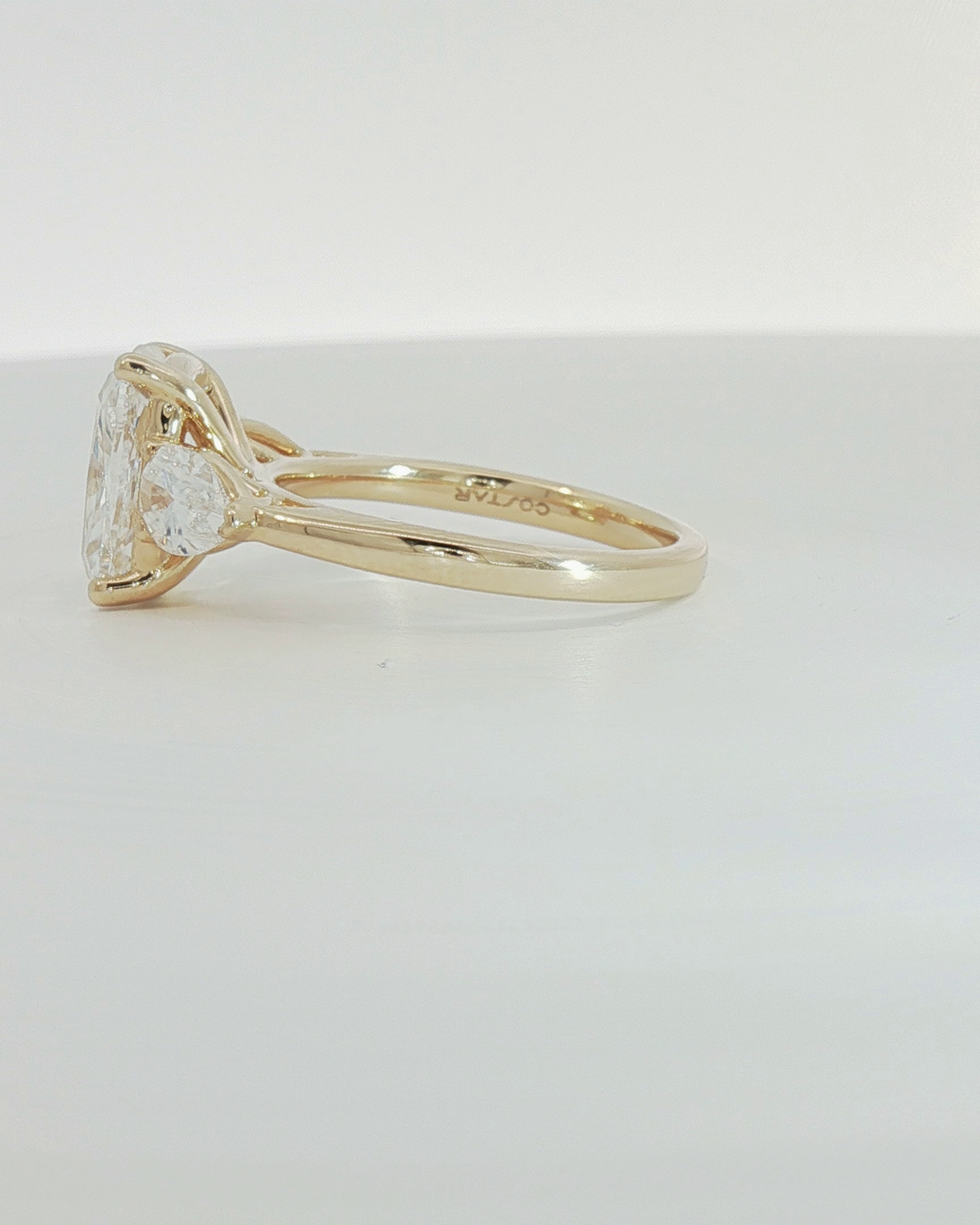 3-stone Lab-Grown Diamond Engagement Ring