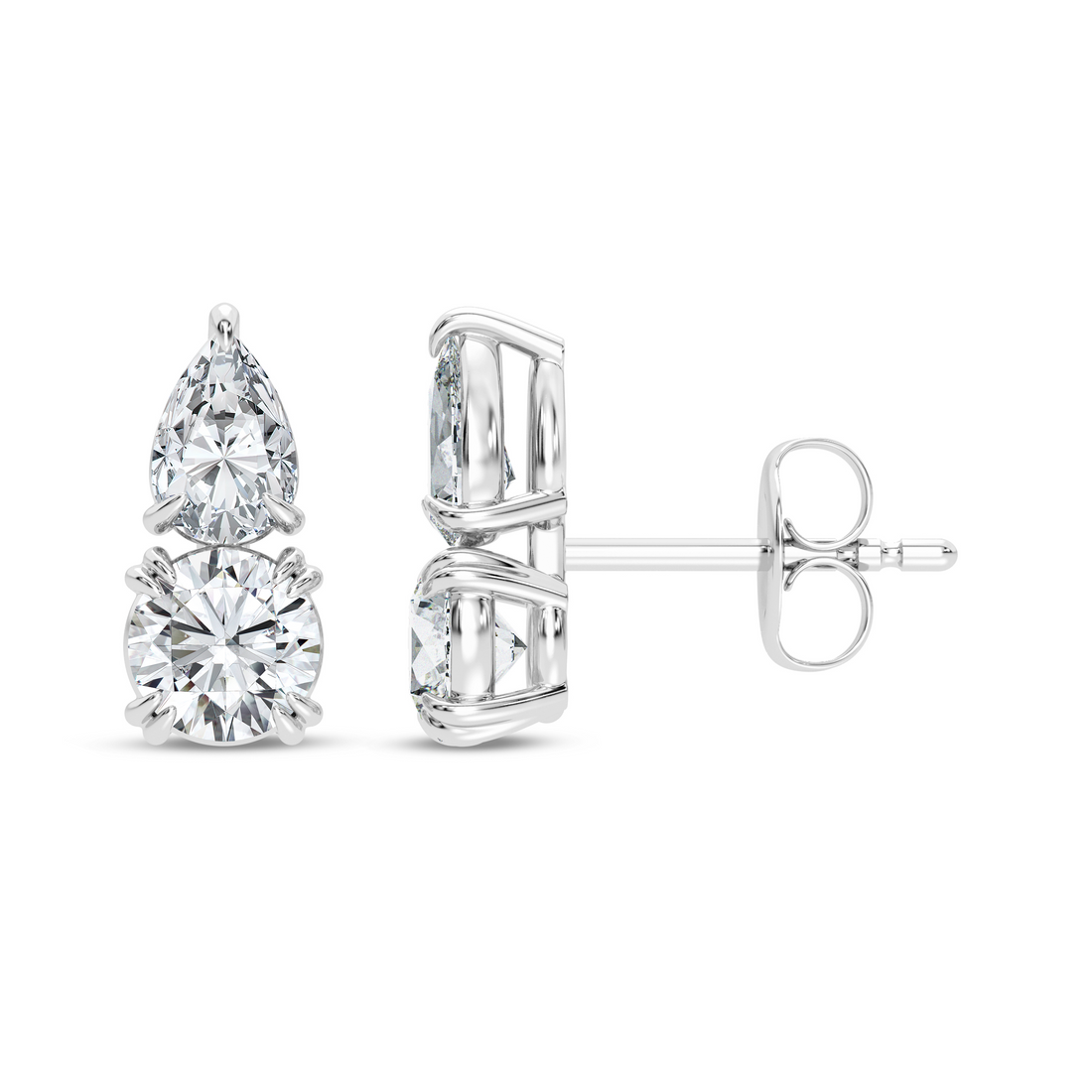 White Gold Diamond Earrings
