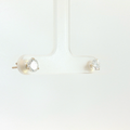 1ctw Lab Grown Diamond 3-Prong Martini Studs, 14kt Yellow Gold