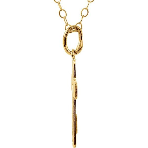 Youth Pierced Heart Cross Necklace