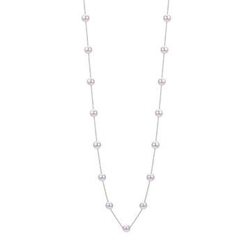 Akoya Pearl Station Necklace
