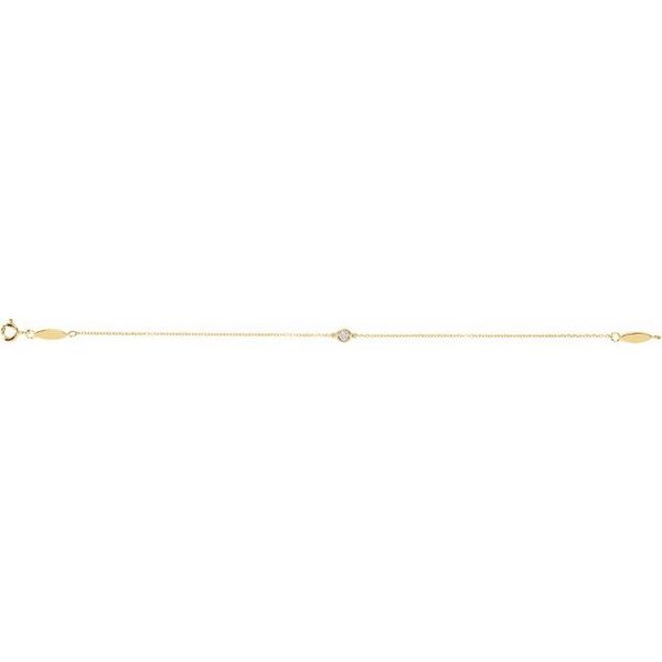 Bezel-Set Link Bracelet