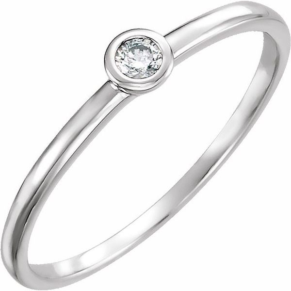 Bezel-Set Solitaire Ring