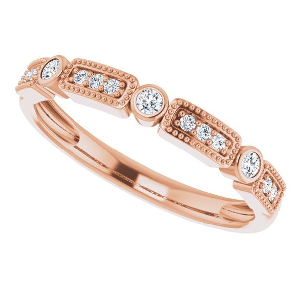 Milgrain Stackable Ring