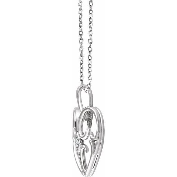 Solitaire Heart Necklace