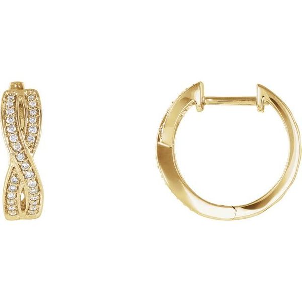 Accented Infinity-Inspired Hoop Earrings