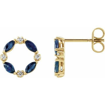 Accented Circle Earrings