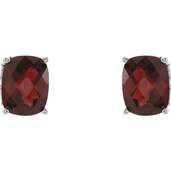 Cushion 4-Prong Stud Earrings
