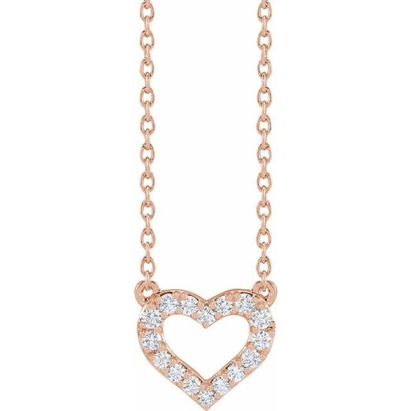 Lab-Grown Diamond Heart Necklace