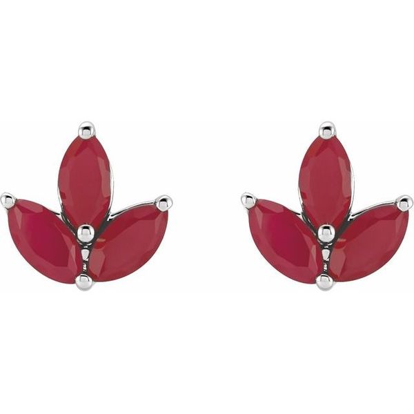 Marquise 2-Prong Cluster Earrings