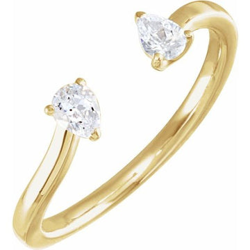 Lab-Grown Diamond Two-Stone Ring