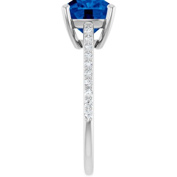 Accented Cathedral-Style Ring
