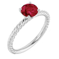 Rope Solitaire Ring