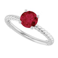 Rope Solitaire Ring