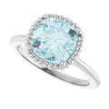 Beaded Solitaire Ring