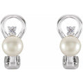 Omega Pearl Earrings