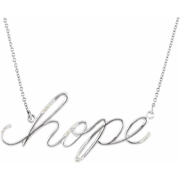 "Hope" Phrase Necklace