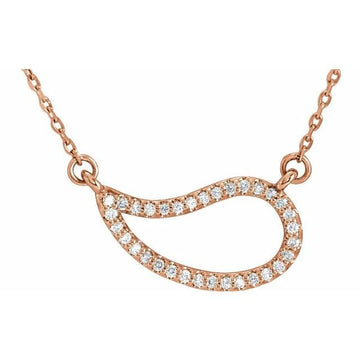 Accented Paisley Necklace