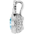 Bezel-Set Accented Pendant
