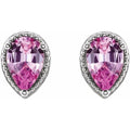 Beaded Solitaire Earrings