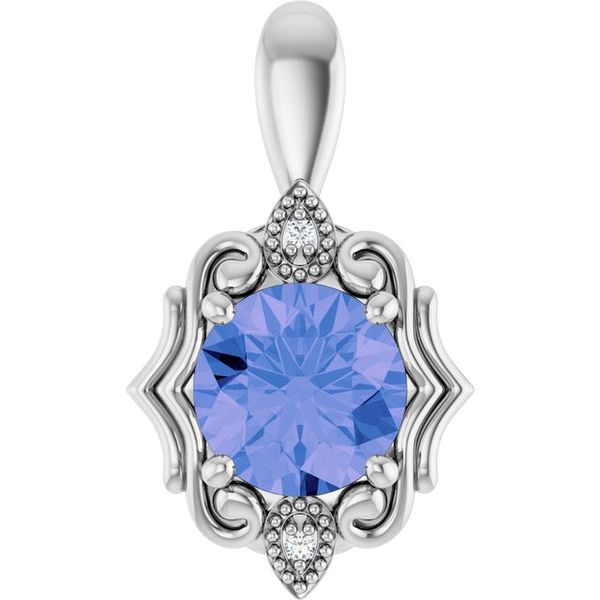 Accented Vintage-Inspired Pendant