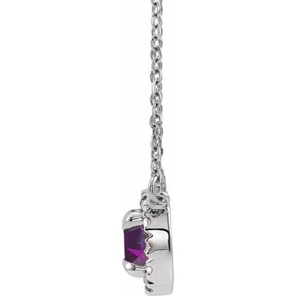 French-Set Halo-Style Necklace