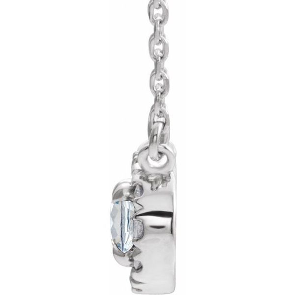 French-Set Halo-Style Necklace
