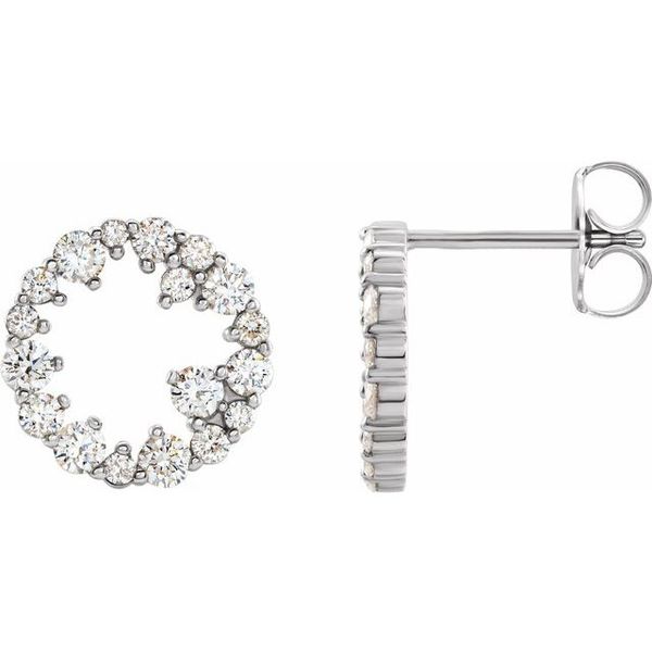 Accented Circle Earrings