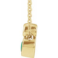 Bezel-Set Necklace or Slide Pendant