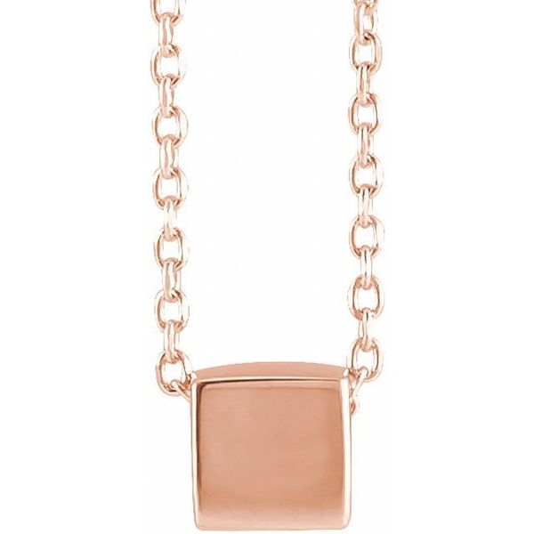 Cube Necklace or Slide Pendant