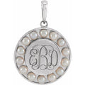 Engravable Halo-Style Pendant