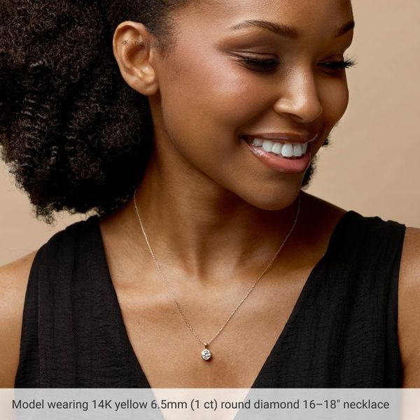 Bezel-Set Solitaire Necklace