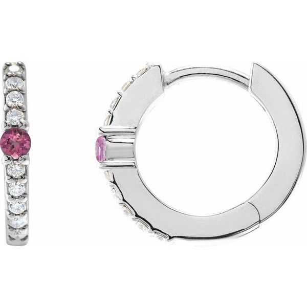 Accented Hoop Earrings
