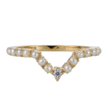 14KT Yellow Gold Freshwater Pearl Ring