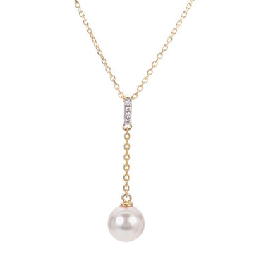 14KT Yellow Gold Akoya Pearl Pendant