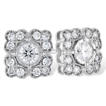 14KT Gold Diamond Earrings