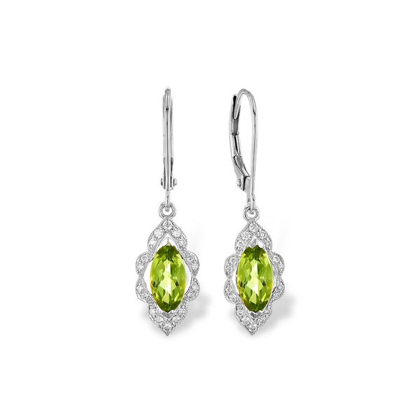 14KT Gold Peridot Earrings