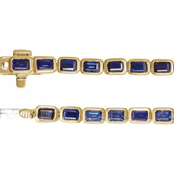 Bezel-Set Line Bracelet