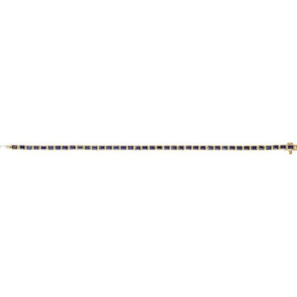 Bezel-Set Line Bracelet