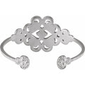 Accented Granulated Cuff Bracelet