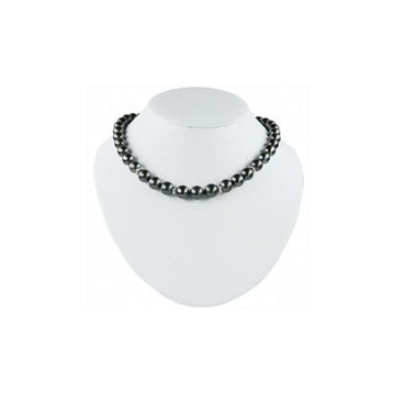 14KT White Gold Tahitian Pearl & Diamond Necklace