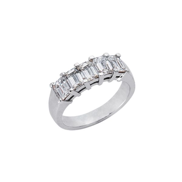 White Gold Radiant Cut Band