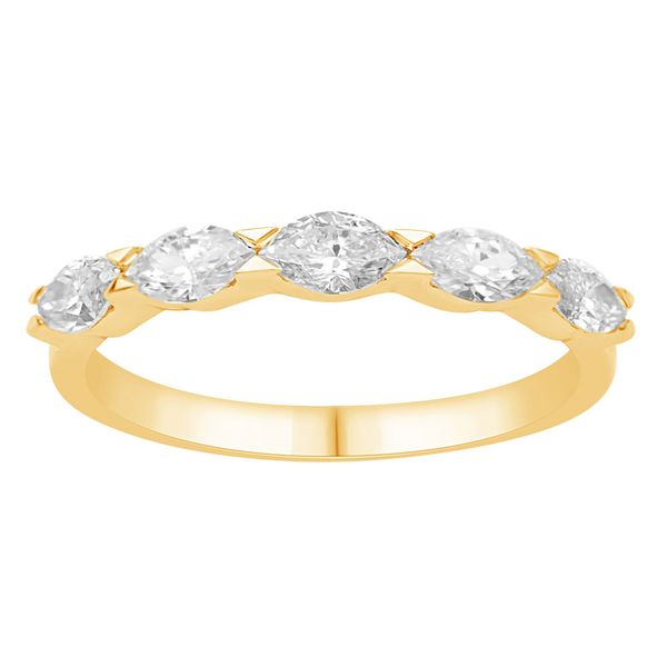 Yellow Gold Marquise Diamond Ring