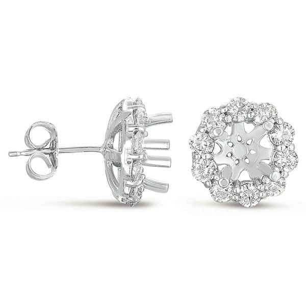Halo Diamond Earring For .1.5ct total